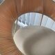 Fauteuil lounge au design circulaire vintage