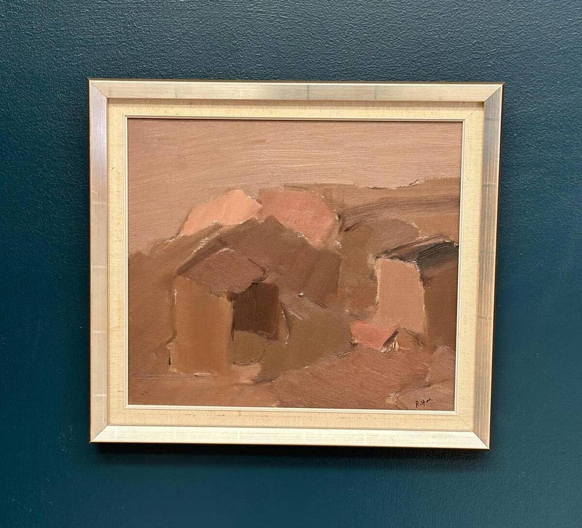 Huile sur toile suédoise – “Paysage atténué” par Rolf Magnusson