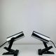 Pair of chrome clip-on spotlights, 1970s