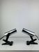 Pair of chrome clip-on spotlights, 1970s