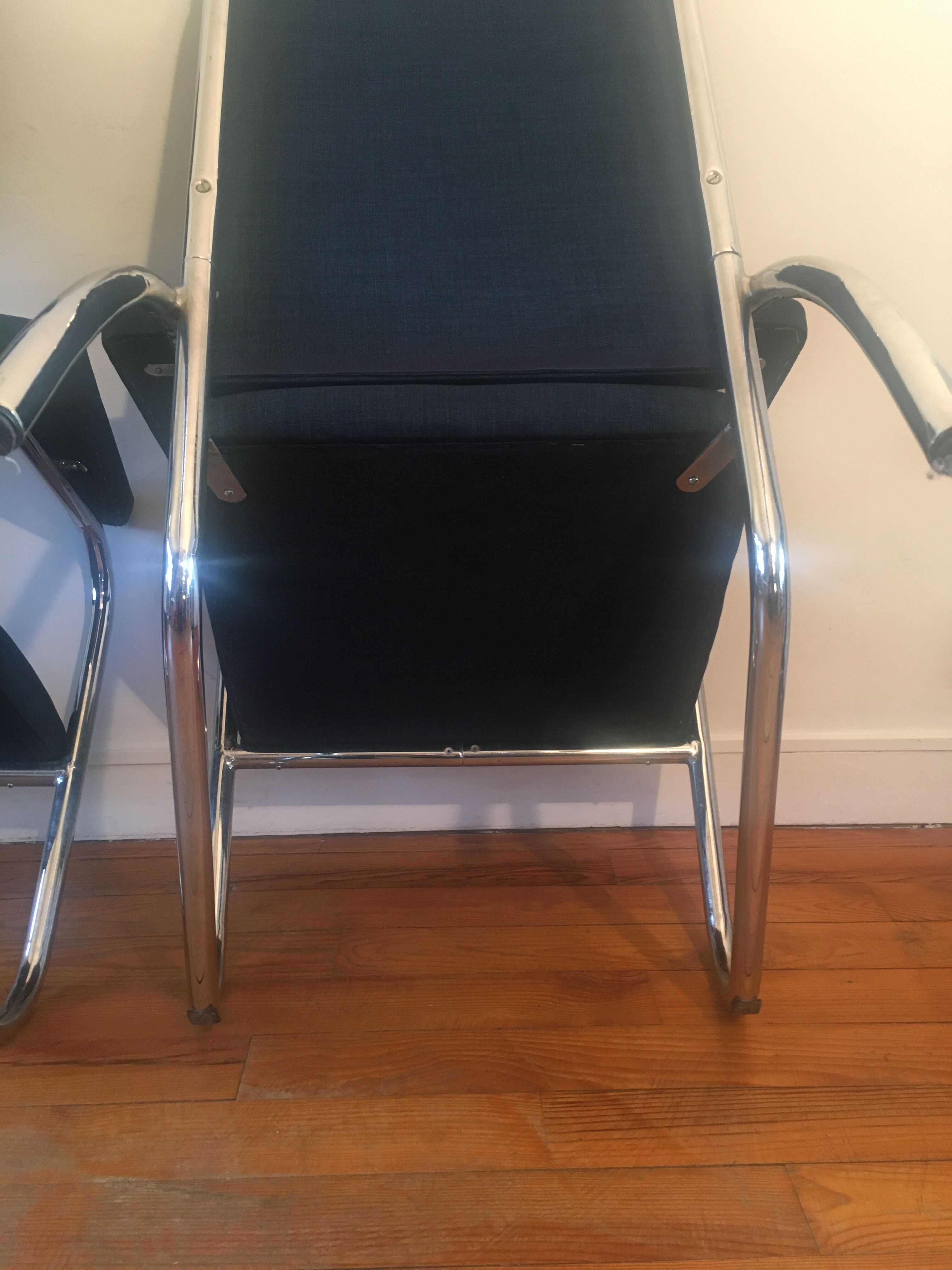 Pair of modernist armchairs 50s