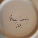 Plate with mignardises in Moustiers earthenware