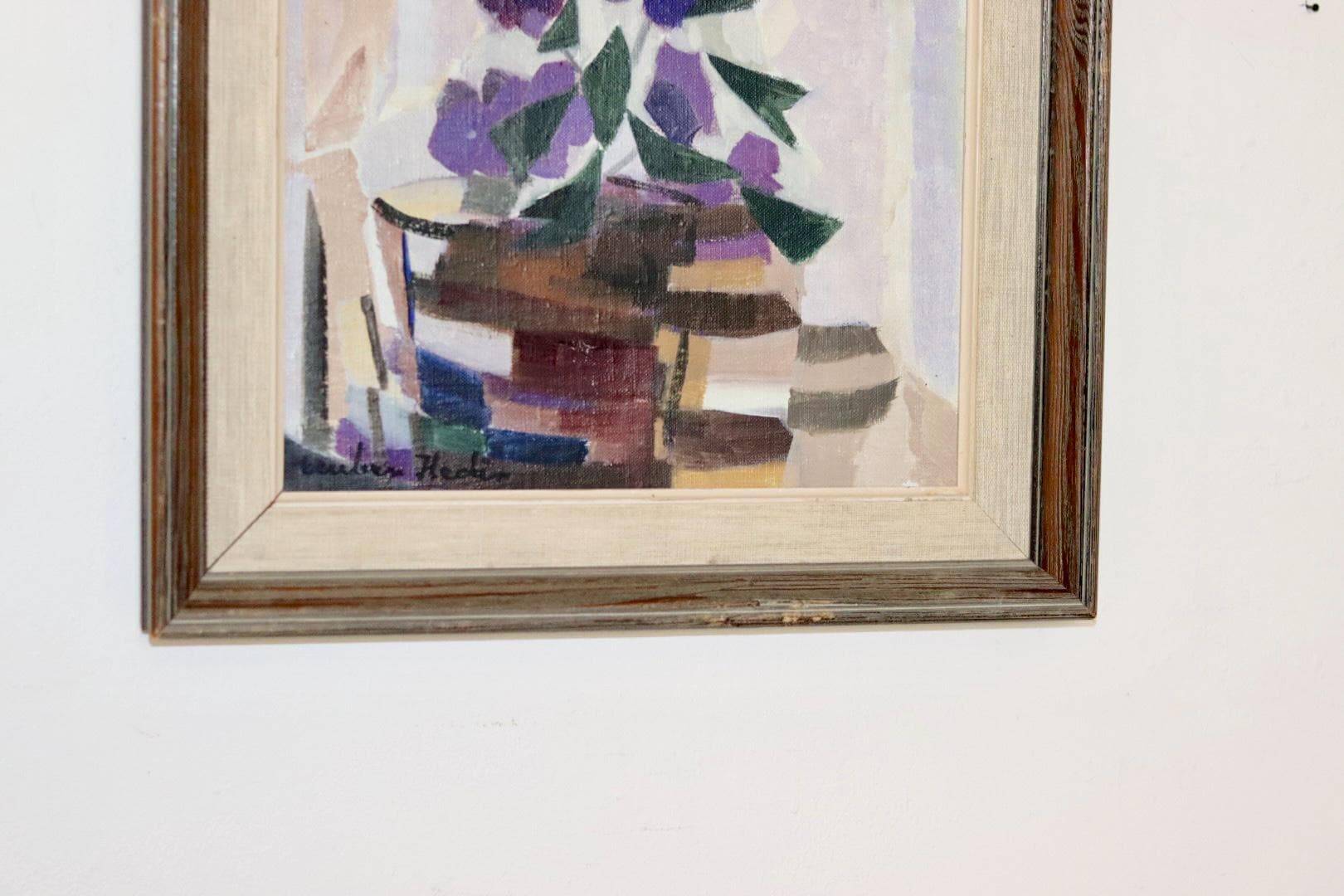 « Nature morte aux fleurs violettes » de Reuben Hedin