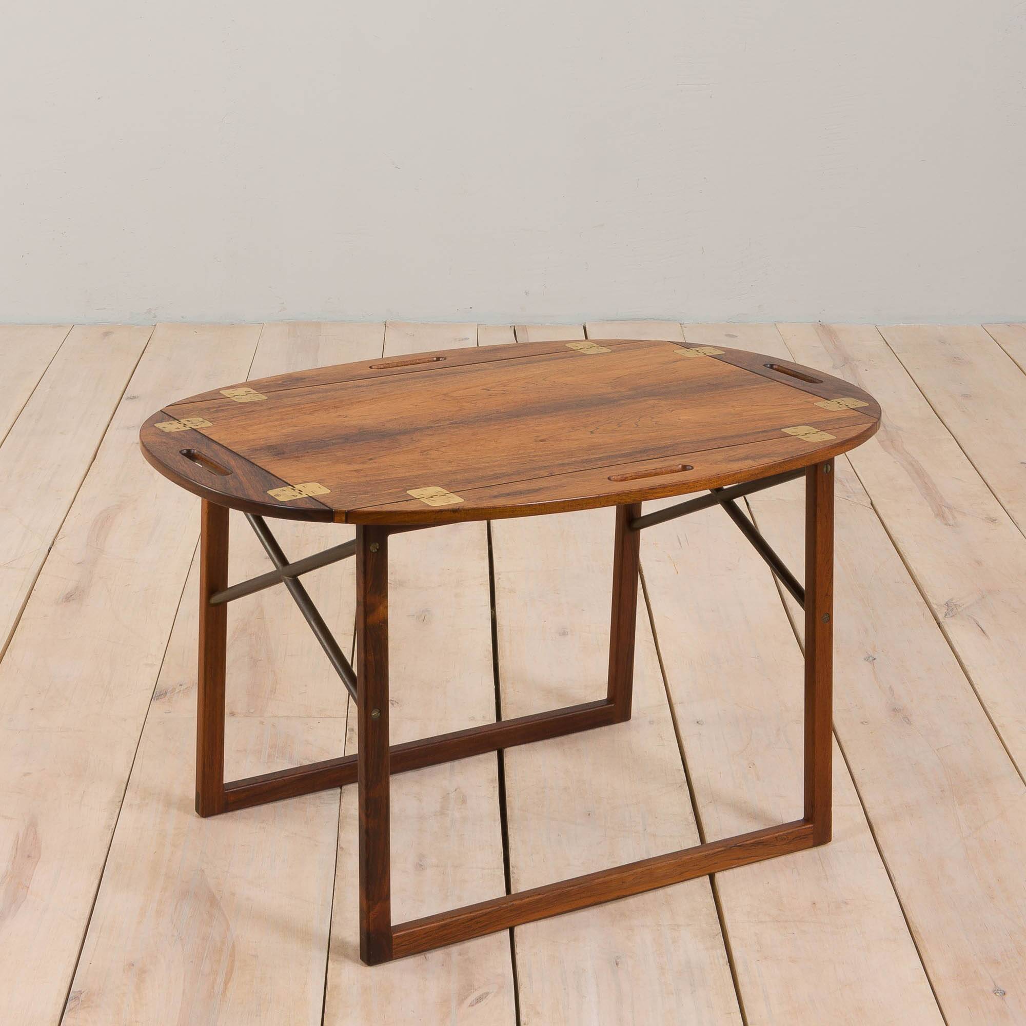Vintage Rosewood Butler's Tray table by Svend Langkilde, Denmark, 1960s