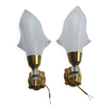 Pair of 50s rockabilly wall lights