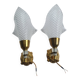 Pair of 50s rockabilly wall lights