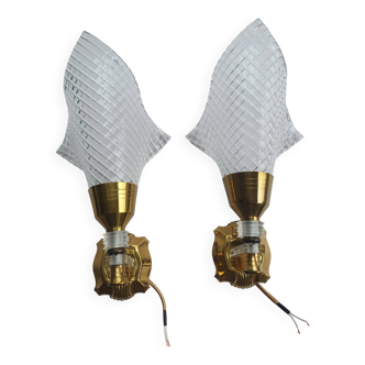 Pair of 50s rockabilly wall lights