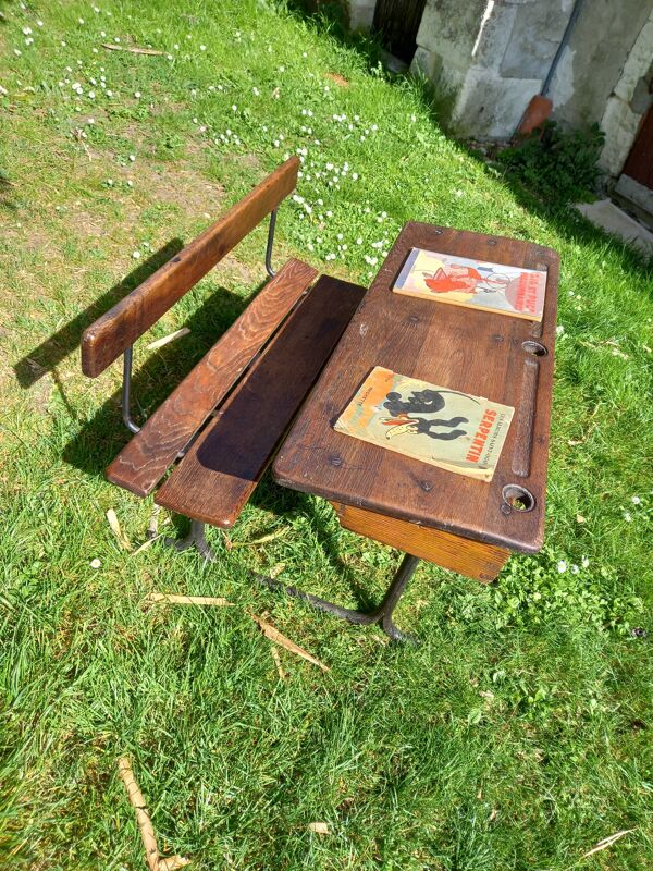 Bureau d'écolier pupitre début XX ème