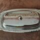 Vintage metal butter dish