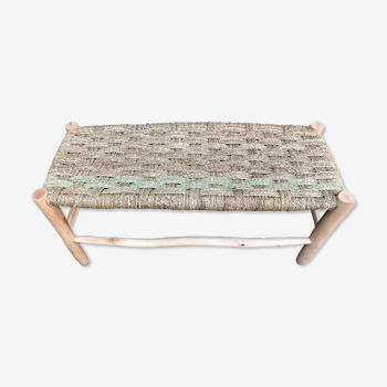 Banc vintage bois et doum