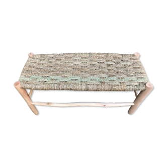 Banc vintage bois et doum