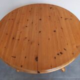 Round pine table, Denmark, 1980s