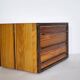 Vintage Cube Chest of Drawers in Cherrywood and Wenge, Unique Piece, 1970s
