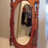 Miroir en bois ovale