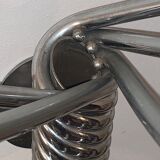 Vintage Wall mount ‘Octopus’ metal and wood swivel coat rack