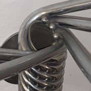 Vintage Wall mount ‘Octopus’ metal and wood swivel coat rack