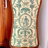 Old wooden and fabric screen