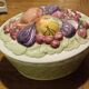 Basket / vegetable dish in Barbotine