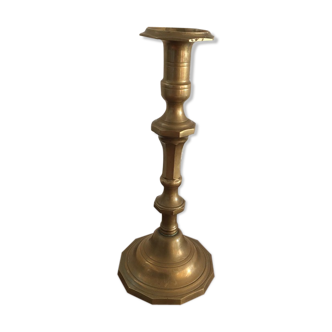 Old brass candlestick