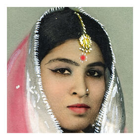 Nikita, hand-painted photography Rajasthan 60s