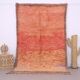 Peach Vintage Moroccan Rug 160 x 260 cm - Berber Wool Rug - Handmade Rug