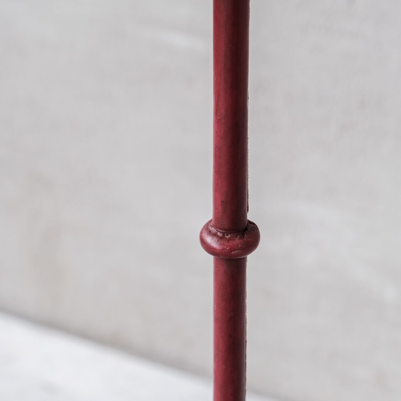 Mid-Century Spanish Leather Floor Lamp by Valenti