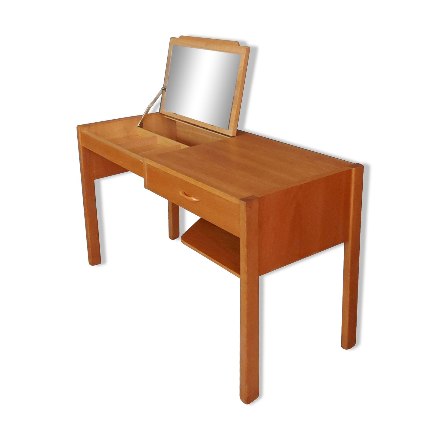 Bureau Coiffeuse en Teck Danemark Années 1960