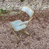 Metal folding chair