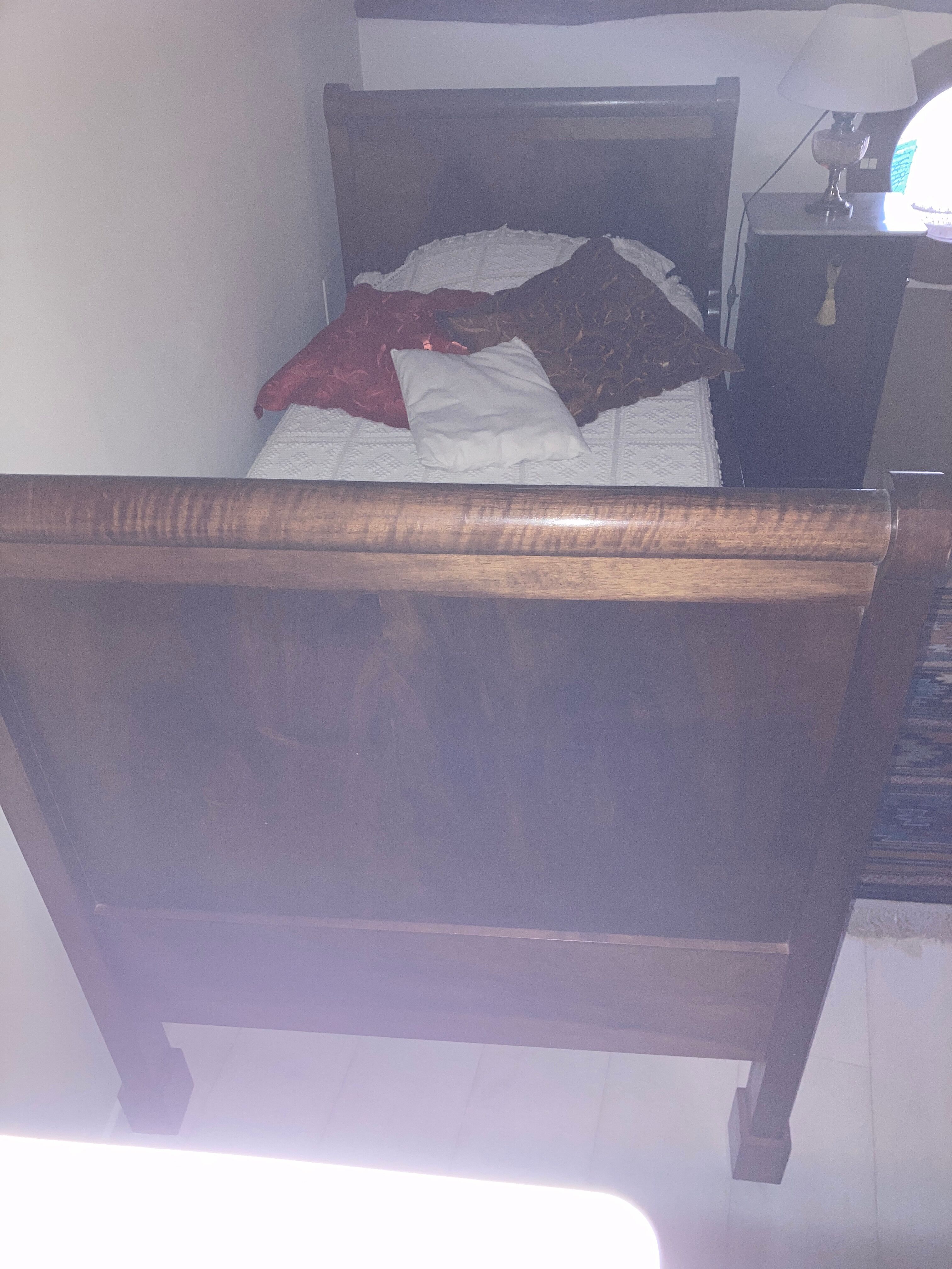 Louis Philippe sleigh bed