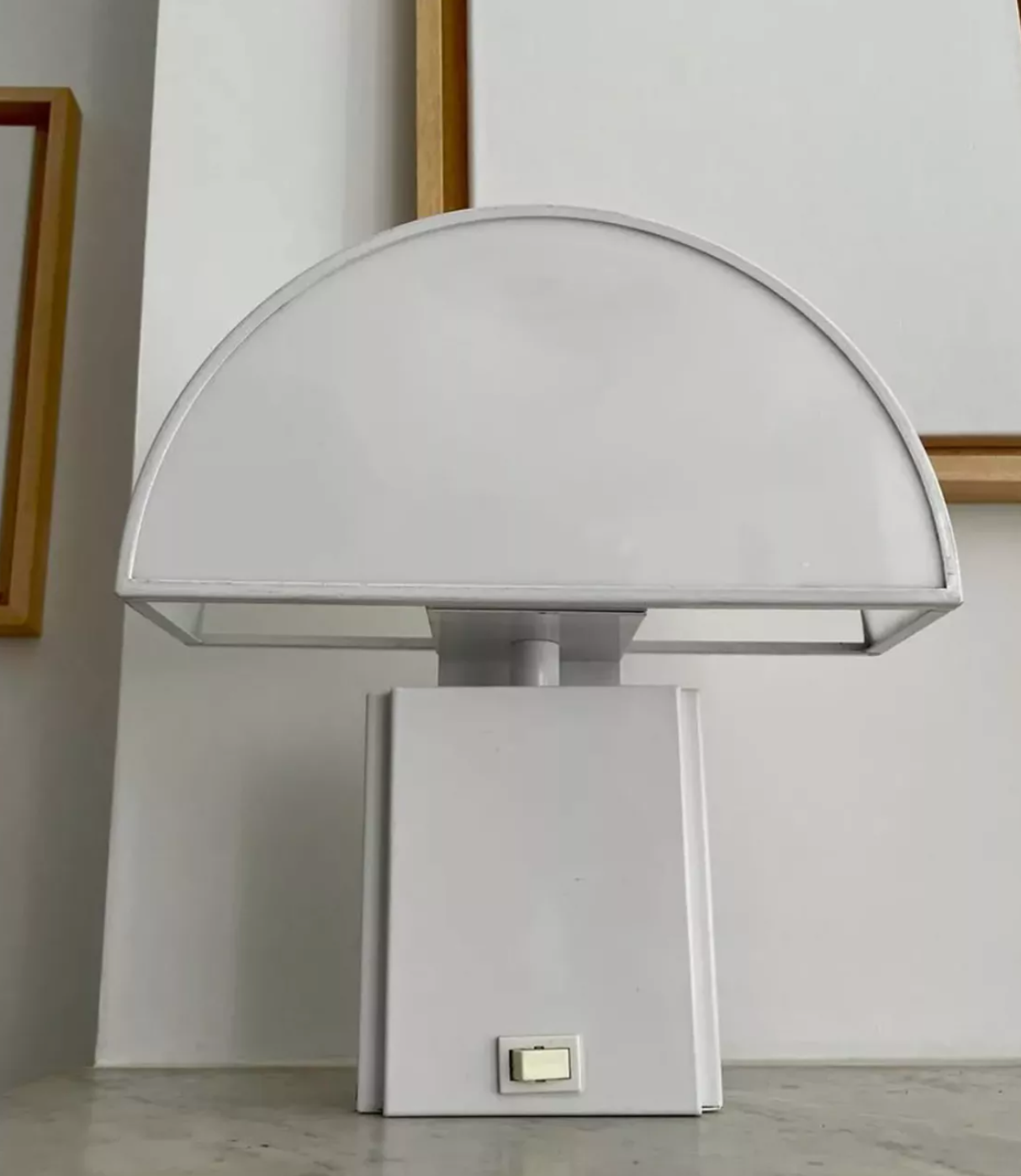 Applique Guzzini "Olympe", métal laqué blanc, Italie 1970