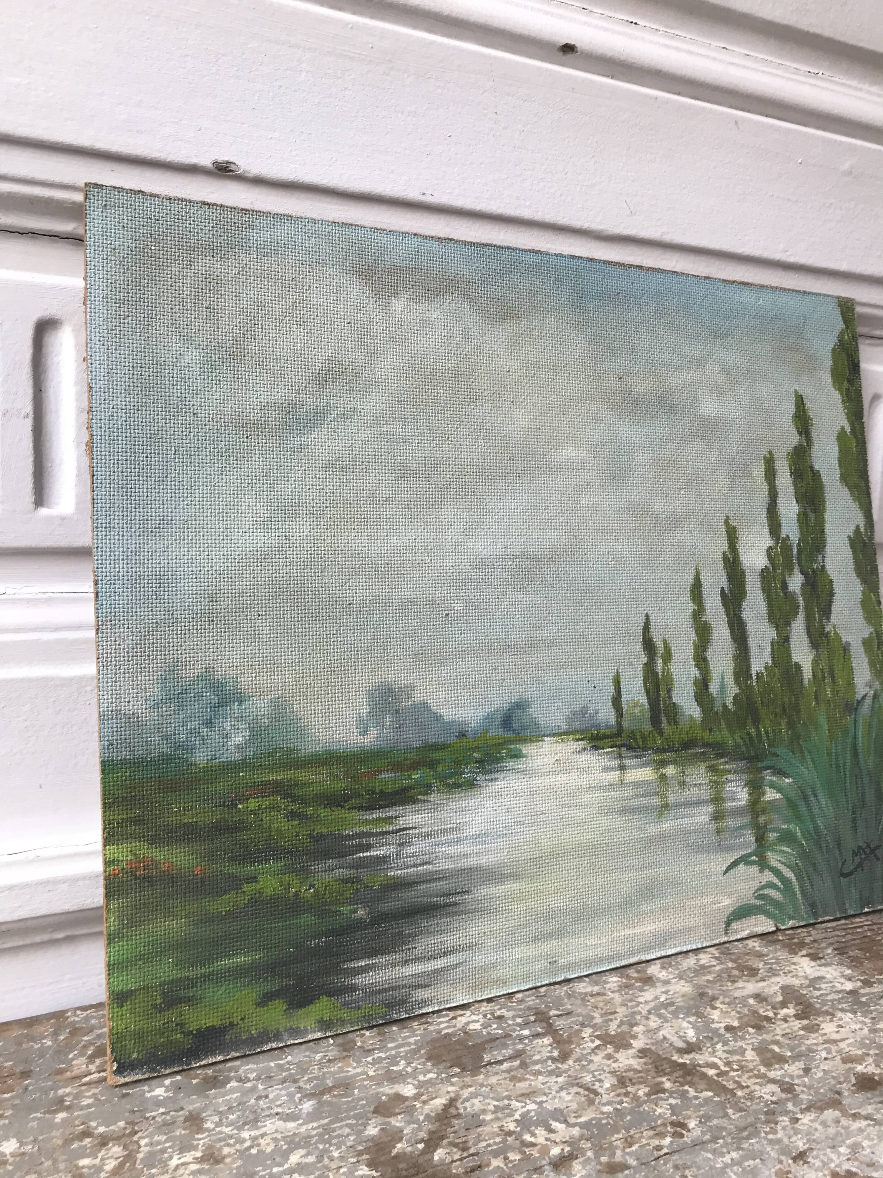 Landscape oil painting