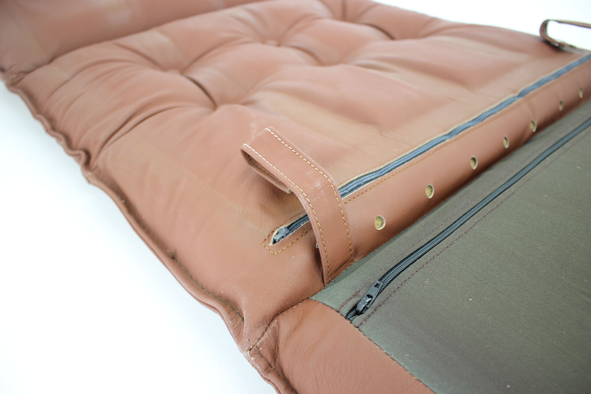 1960s adjustable leather armchair by Genega Mobler, Denmark