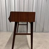 Swedish Console Table with Two Drawers in Dark Teak by G&T, 1960s