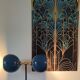 Lampadaire vintage 1980 double éclairage