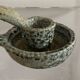 Ceramic cellar rat candle holder