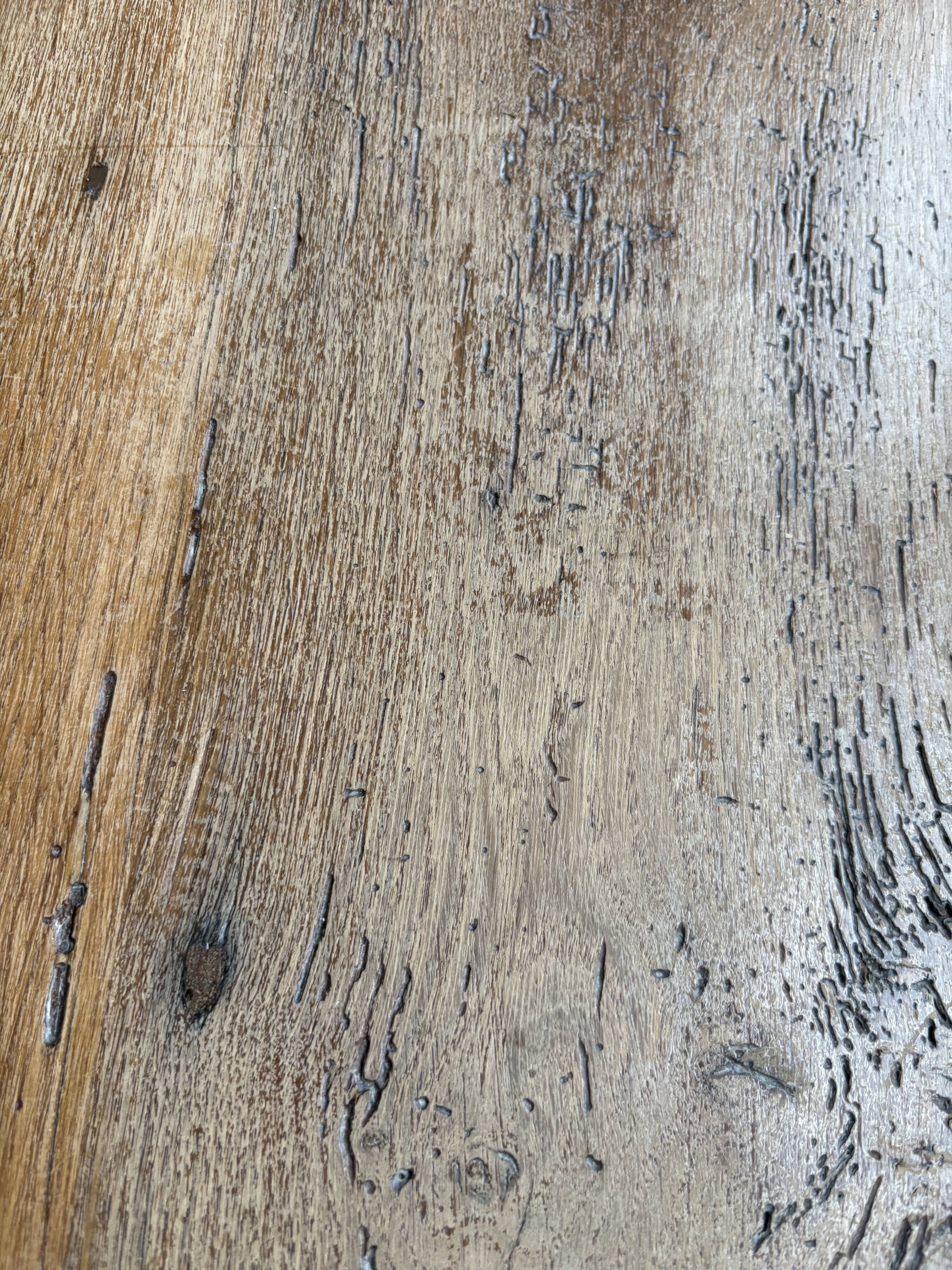 Console table "campaign" solid oak