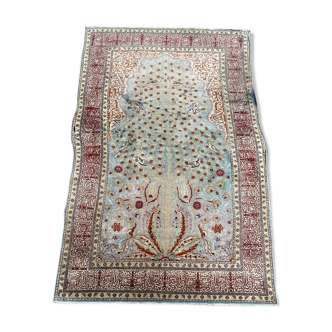 Cesareh Turkish silk vintage rug 102x152 cm