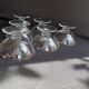6 champagne glasses – Engraved crystal