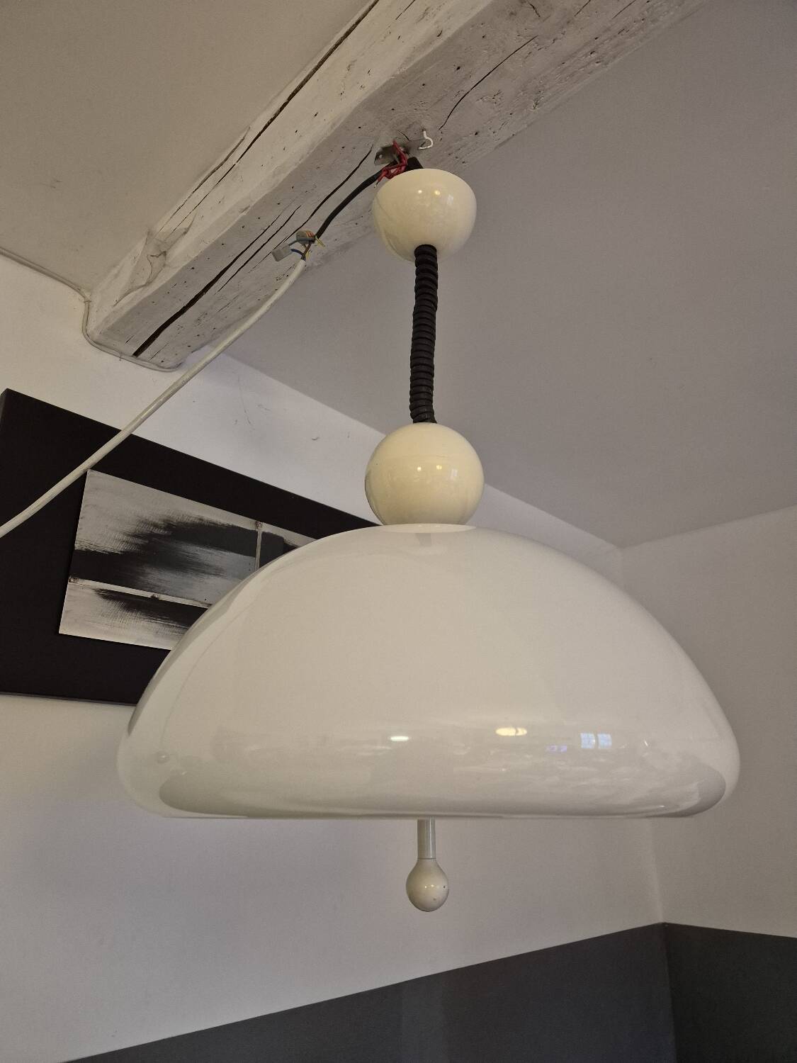 Martinelli Luce pendant light "Saliscendi" 1970