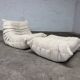 Ligne Roset Togo 1-seater in pouf in Beige Corduroy 10/10
