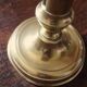 Brass torch candle holder push decor