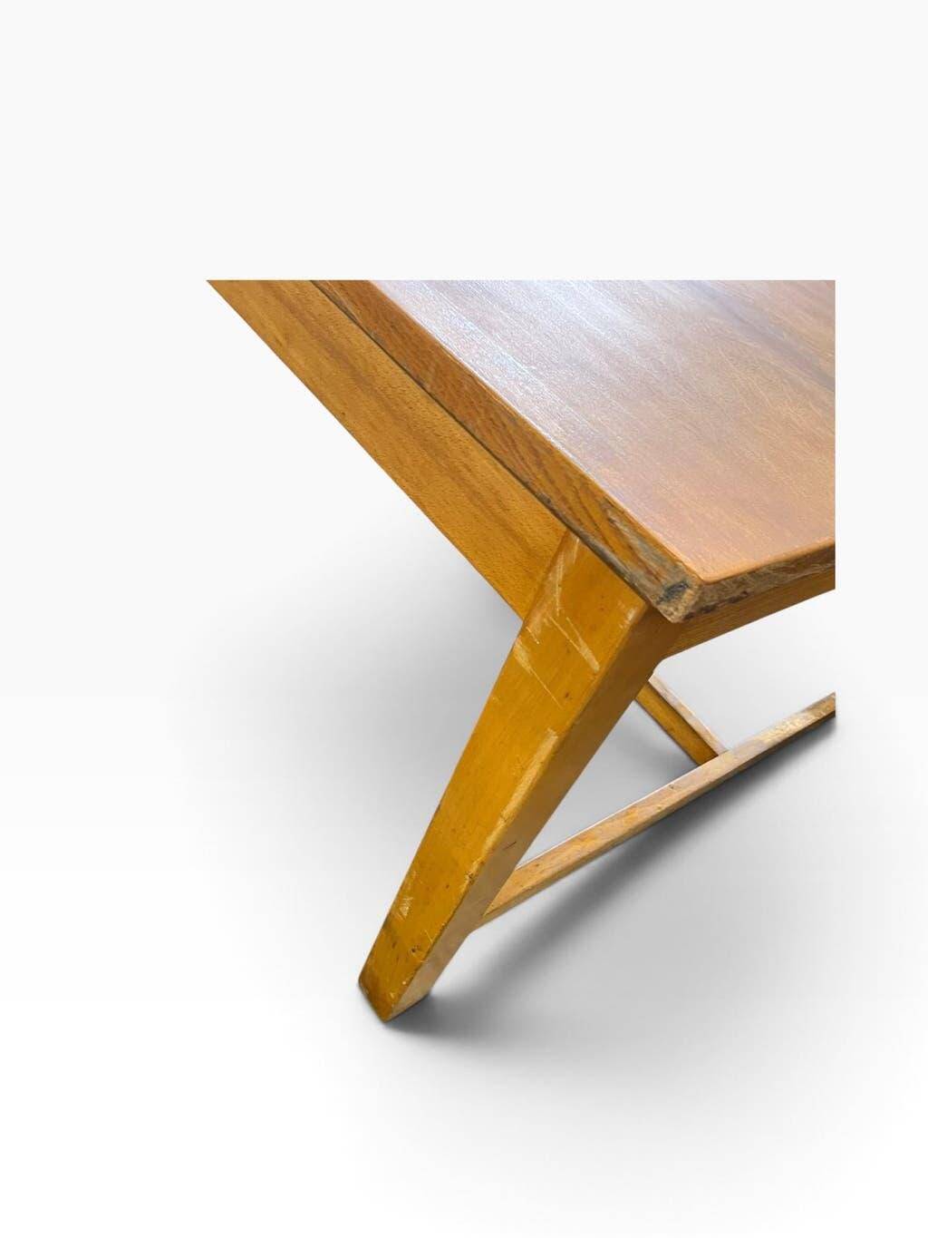 Table vintage XL en bois massif / table à manger / table de travail