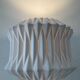 Vintage lamp 70s porcelain and chrome foot
