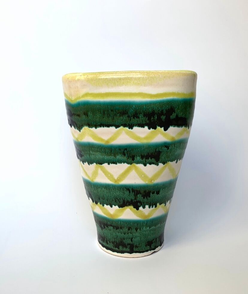 Earthenware vase by Robert Deblander