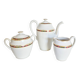 Limoges porcelain coffee service, vintage French.