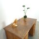 Old oak notary office with drawers, desk