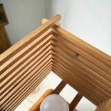 Constructivist wooden table lamp