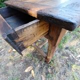 Old farmhouse table late 19th century in solid oak