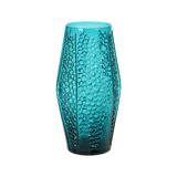 Vase à bulles vintage design bleu Stolle Nieman 1970