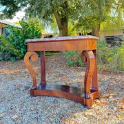 19th Century Empire Style Mahogany Console Table